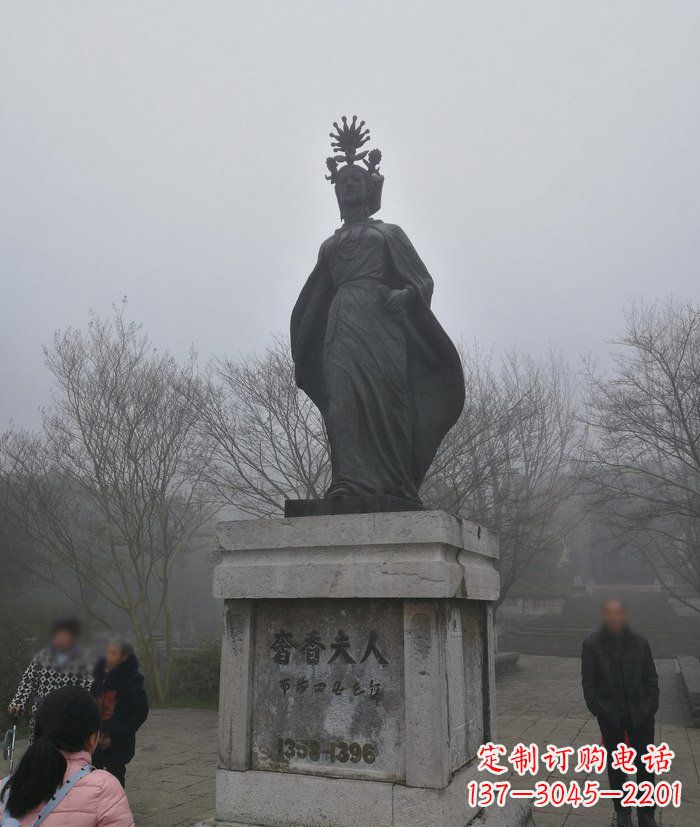 宁夏广场奢香夫人古代名人铜雕