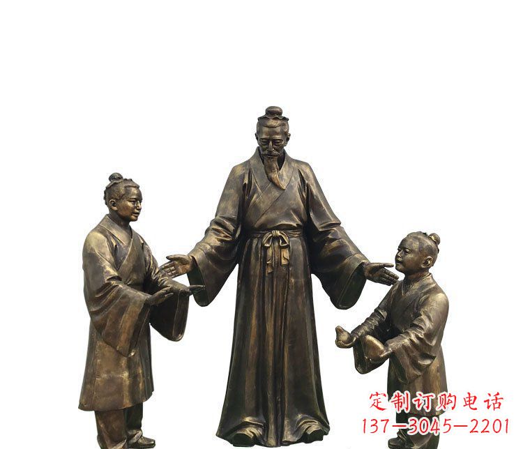 宁夏精美铜雕孔融雕塑,温柔释放你的情怀