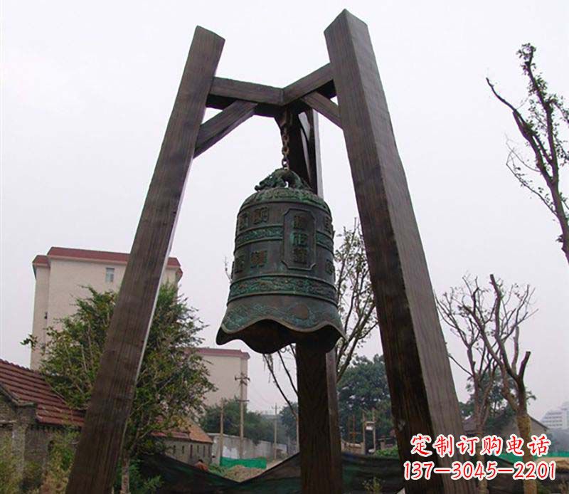 宁夏大型铜钟雕塑——倍受关注的雕塑定制品