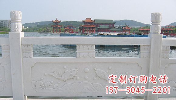 宁夏海边汉白玉栏板石雕