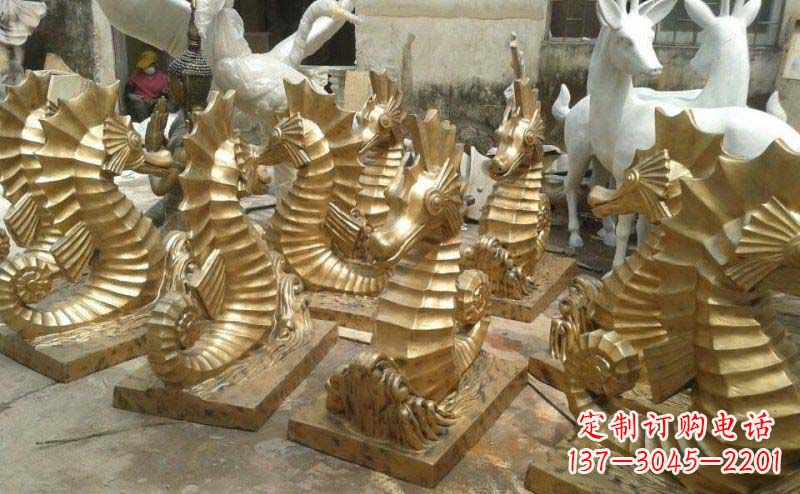 宁夏精美的海马动物铜雕,为您带来精致的审美享受