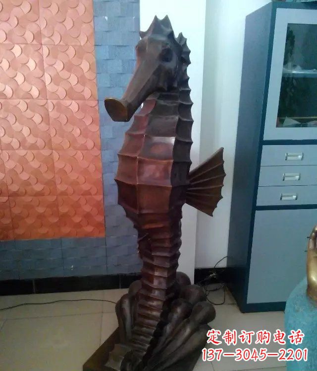 宁夏海马铸铜动物雕塑,品质保证