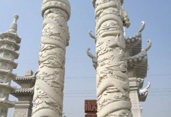 宁夏传承雄风，精美绝伦的盘龙柱石雕