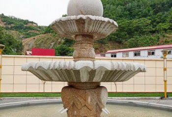 宁夏中领雕塑海螺石雕喷泉精致装点室外空间