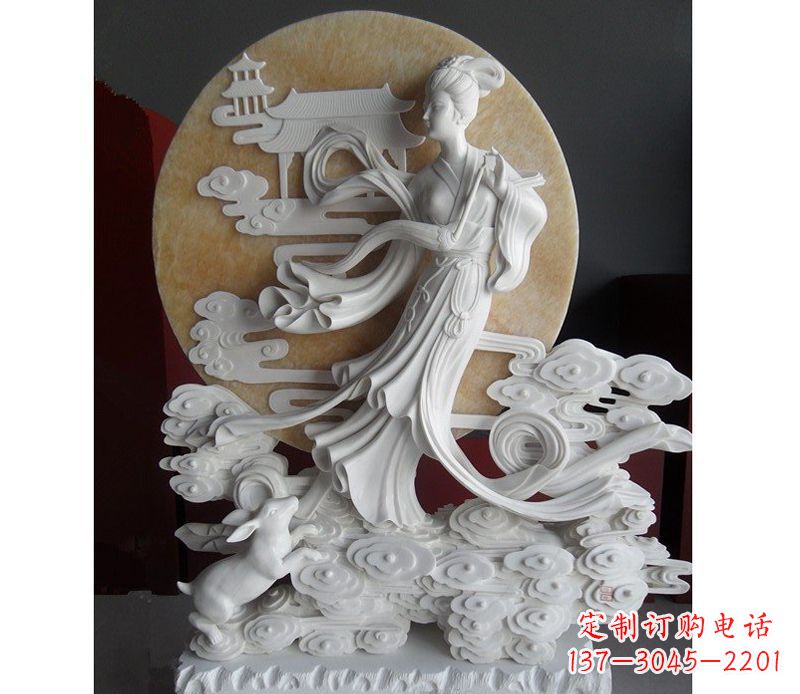 宁夏汉白玉雕塑,传承神话传奇