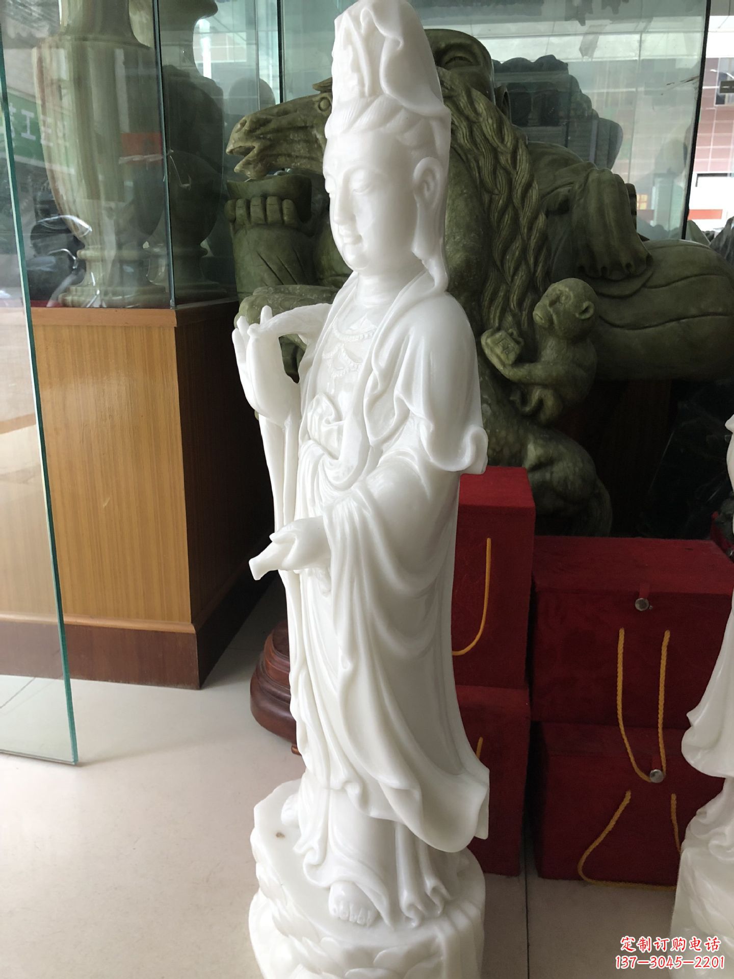 宁夏汉白玉观音菩萨