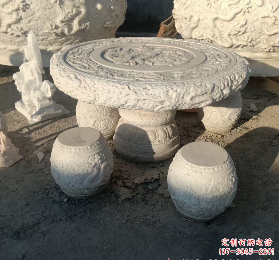 宁夏中领雕塑推出的汉白玉魔力龙雕塑,以汉白玉…