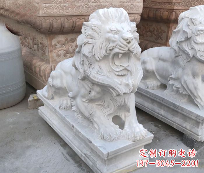 宁夏西洋狮子雕塑,装点家门口