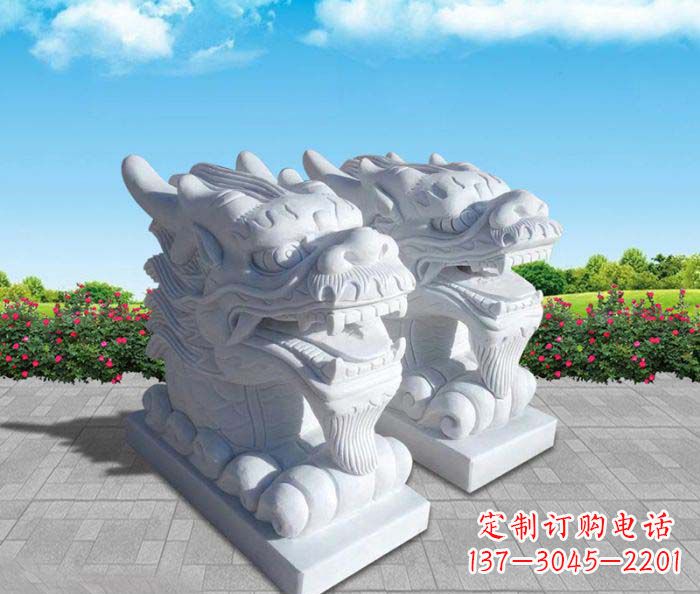 宁夏汉白玉喷泉石雕,点缀公园环境