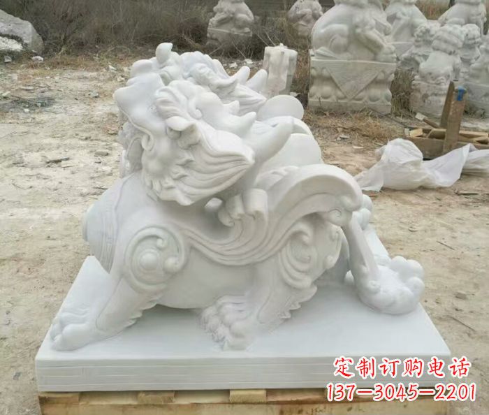 宁夏精美貔貅门口招财石雕