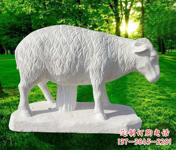 宁夏高精度玉雕山羊石雕