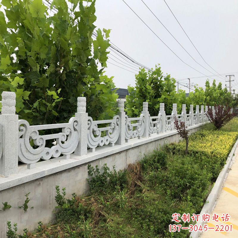宁夏汉白玉石栏杆雕塑,精雕细琢,精美无比