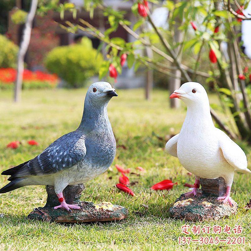 宁夏和平鸽的雕塑