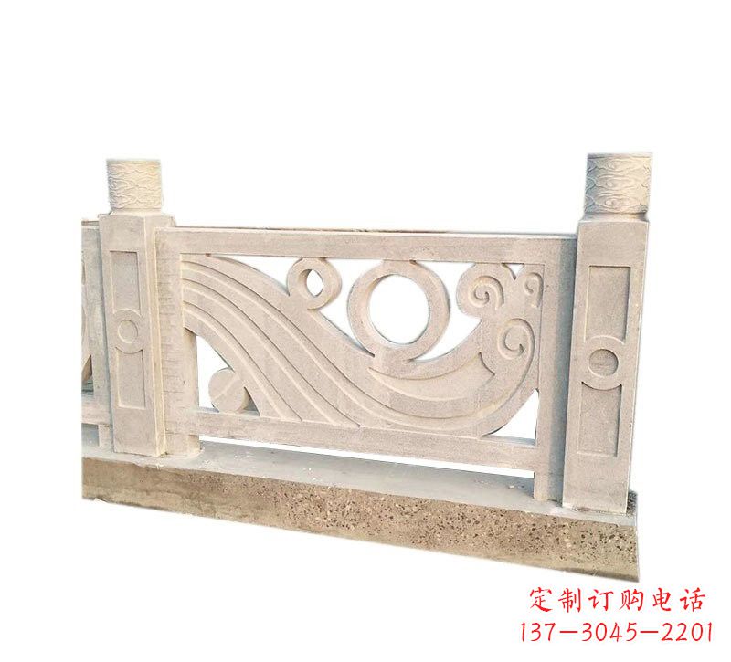 宁夏精美石栏板雕塑,点缀河边桥梁的美丽