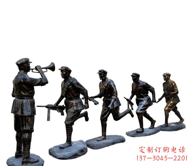 宁夏传承红色精神,红军铜雕震撼人心