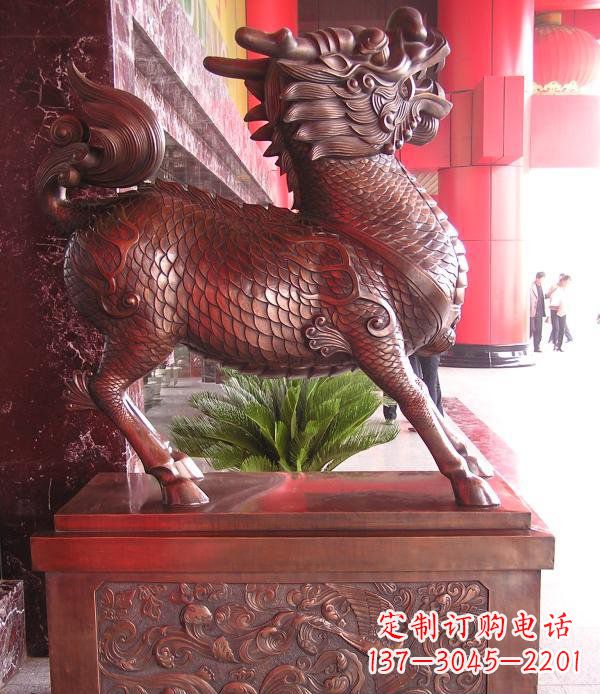 宁夏麒麟雕塑:领略古典魅力
