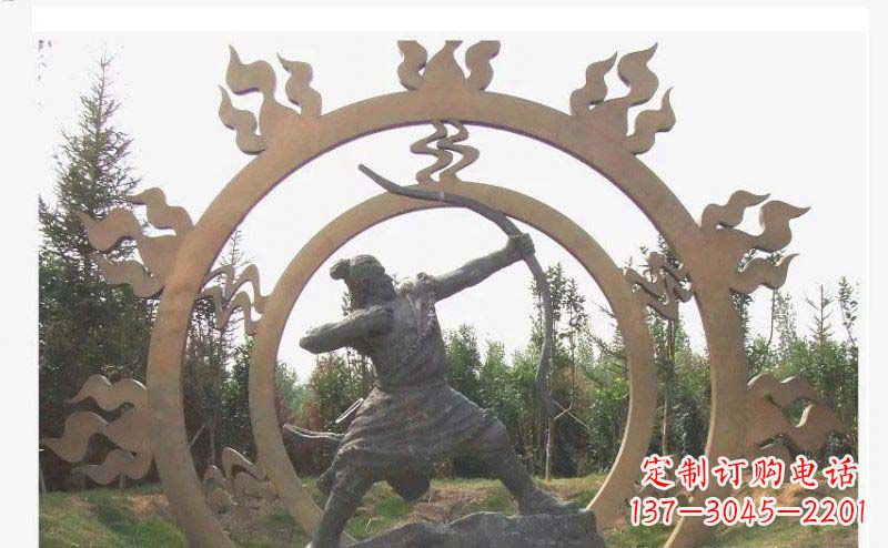 宁夏专业定制后羿雕塑,完美彰显人物神韵