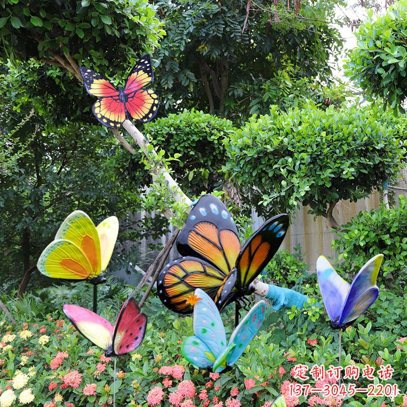 宁夏蝴蝶玻璃钢仿真雕塑