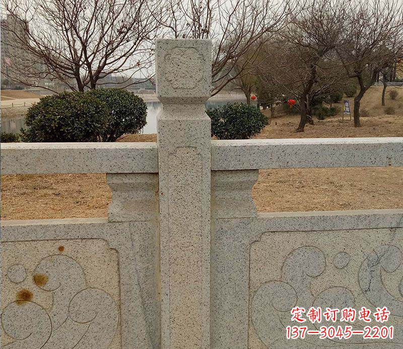 宁夏定制户外大理石栏板雕塑