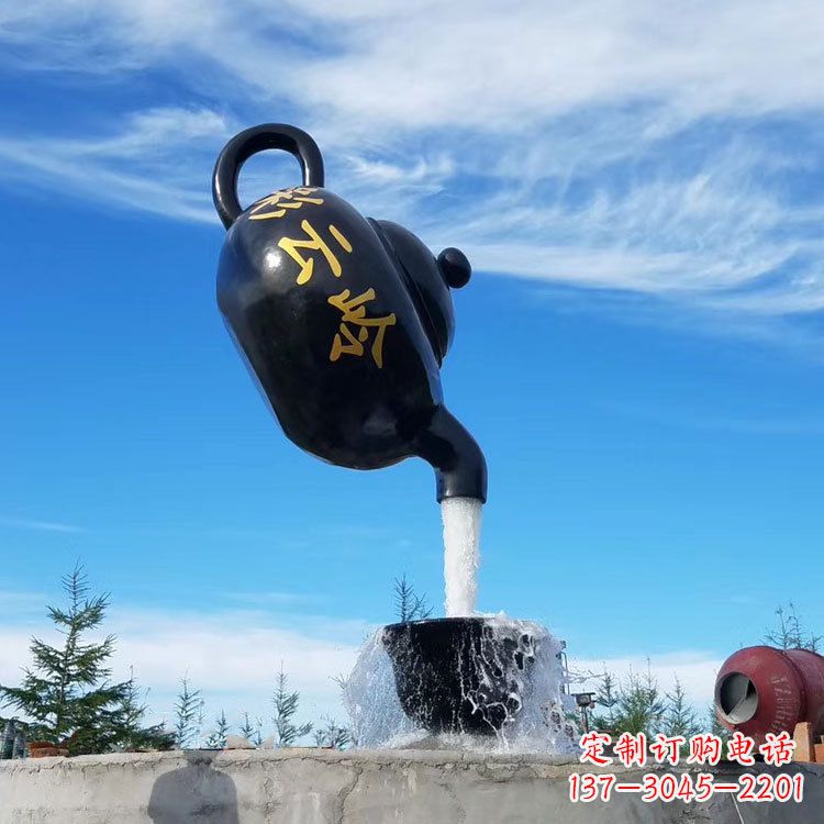 宁夏户外悬空壶景观喷泉