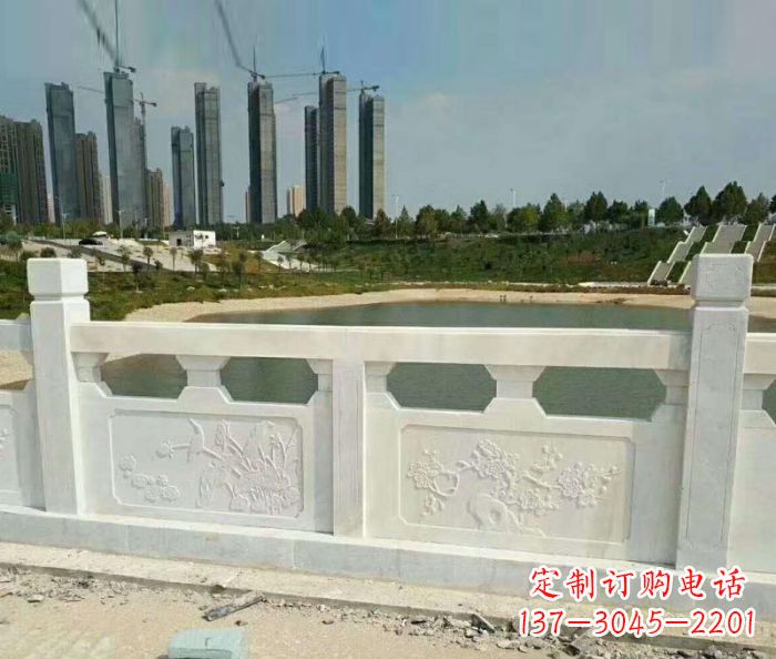 宁夏护城河建筑石雕栏板,精美绝伦