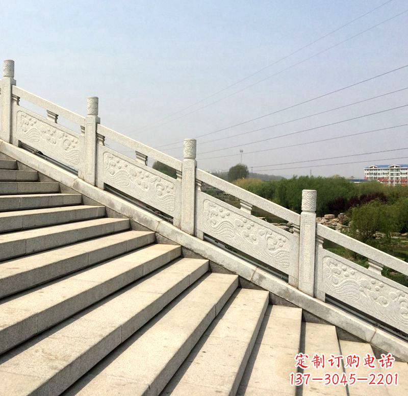 宁夏欣赏自然之美,定制花岗岩石栏杆雕塑