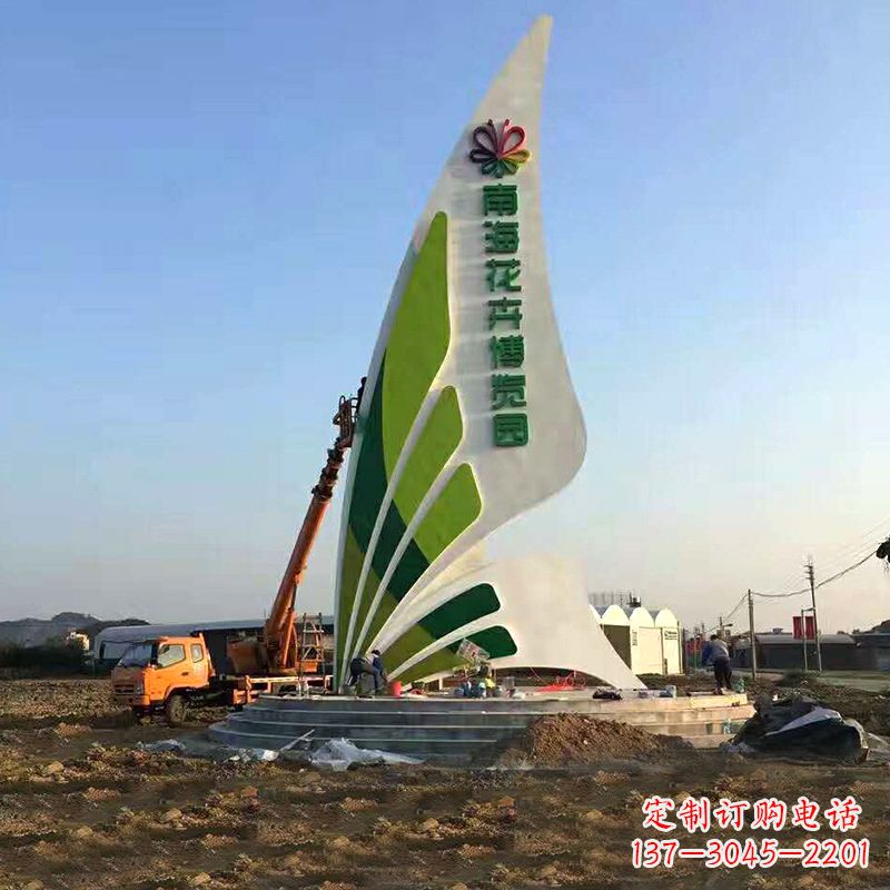 宁夏美丽的蝴蝶造型景观雕塑
