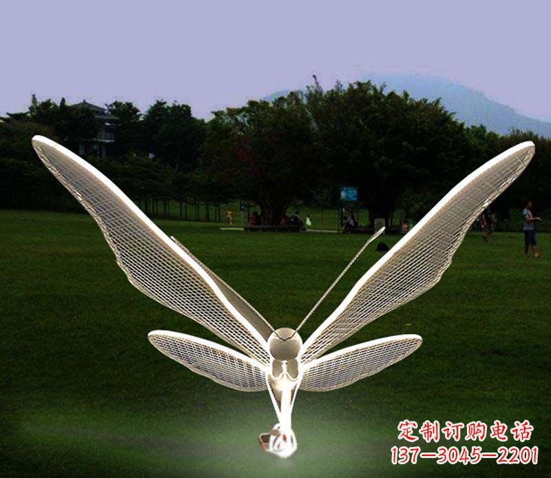 宁夏花园不锈钢装饰蝴蝶雕塑