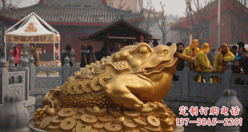 宁夏金蟾招财动物铜雕