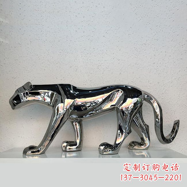 宁夏杰出的不锈钢金钱豹雕塑