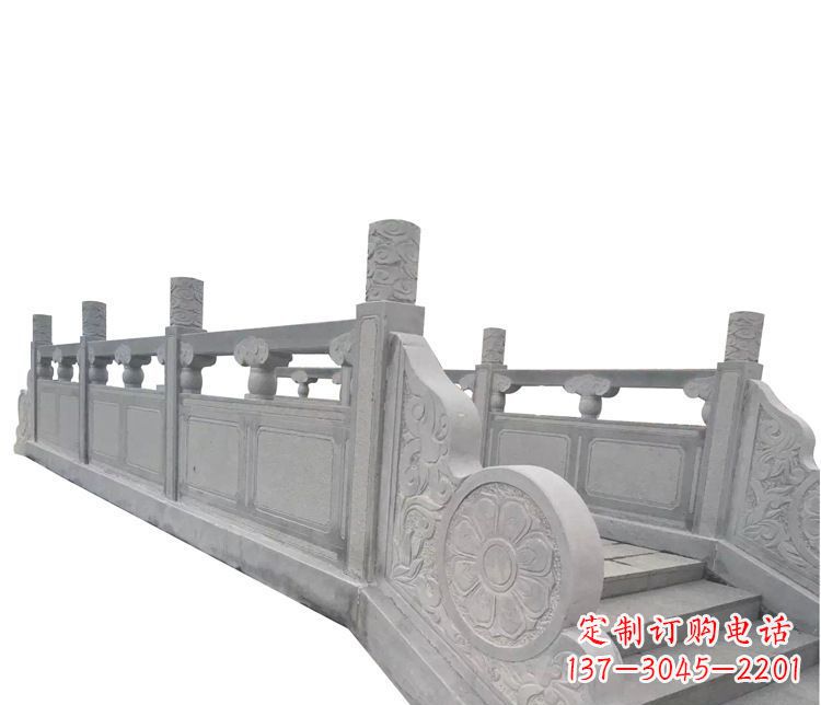 宁夏中领雕塑精美的大理石栏板石雕