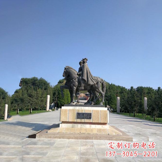 宁夏王昭君雕塑,象征传承君臣之义