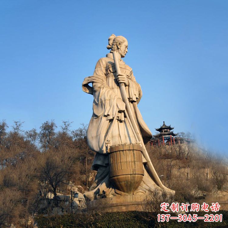 宁夏景区景点历史名人古代著名美女文姜大型景观雕塑