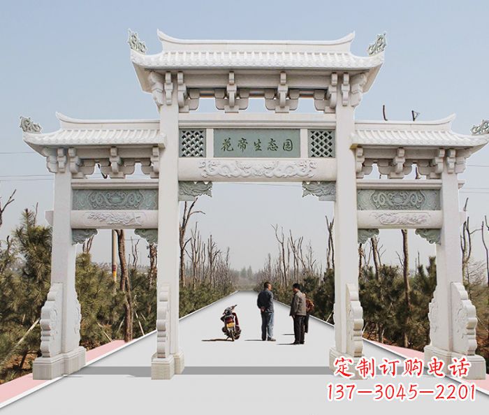 宁夏精美牌坊雕塑,定制你的独一无二