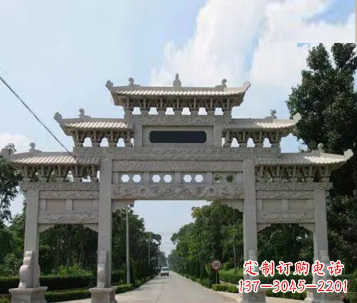 宁夏高品质牌坊石雕,专为客户量身定制