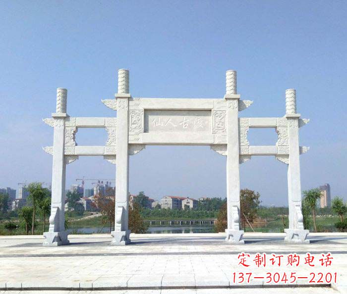 宁夏精美牌楼石雕，给你传统文化的享受