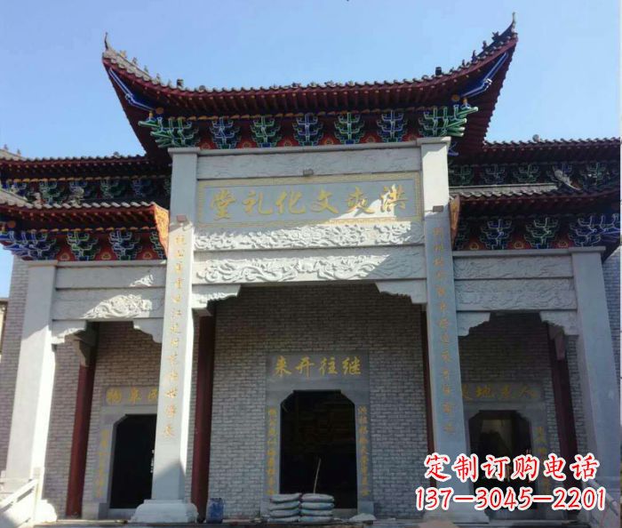 宁夏景区三门石雕牌楼,精美绝伦的艺术之作
