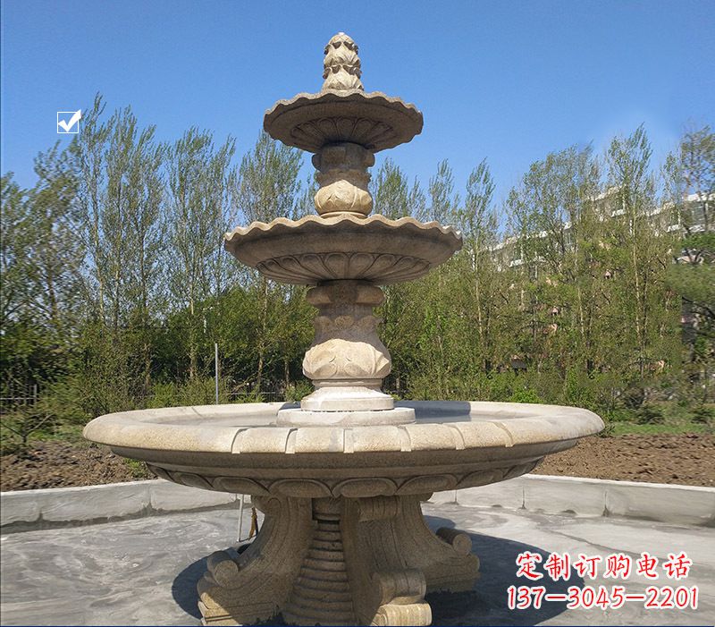 宁夏九龙浴太子喷泉石雕