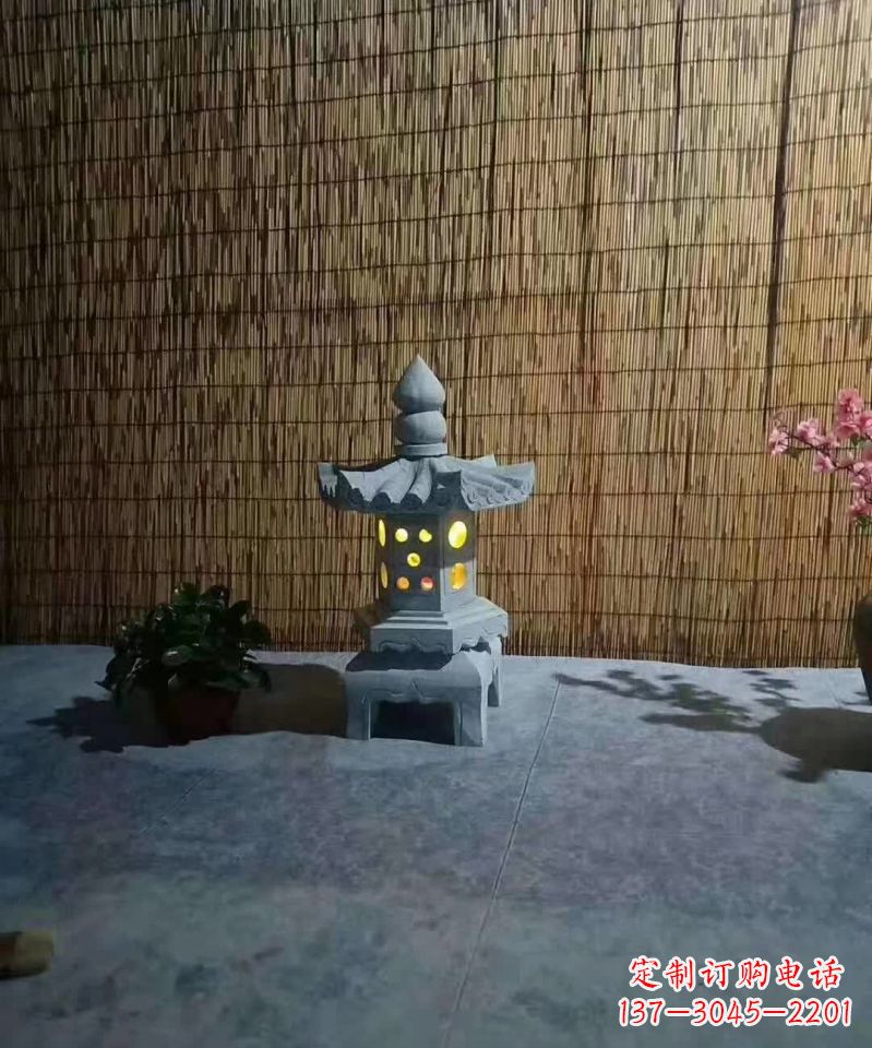 宁夏专业设计、制作酒店石灯雕塑