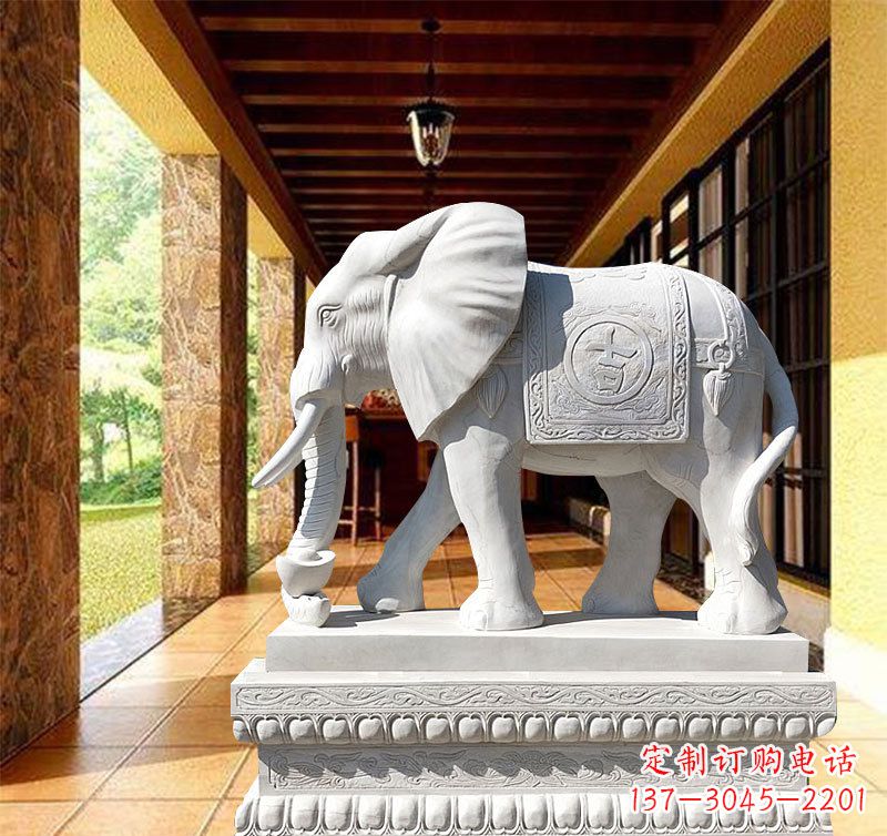 宁夏领雕塑:打造经典石雕大象