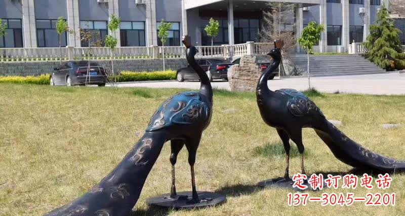 宁夏领雕塑-孔雀铜雕,高雅精美的艺术精品