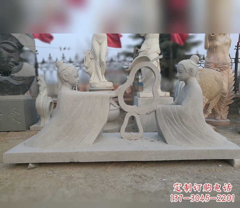宁夏选择传统工艺,重现古代大臣孔融的精致雕塑