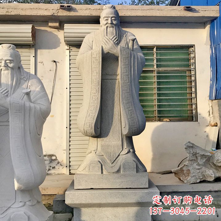 宁夏用砂岩浮雕铸造大师级精美孔子雕塑