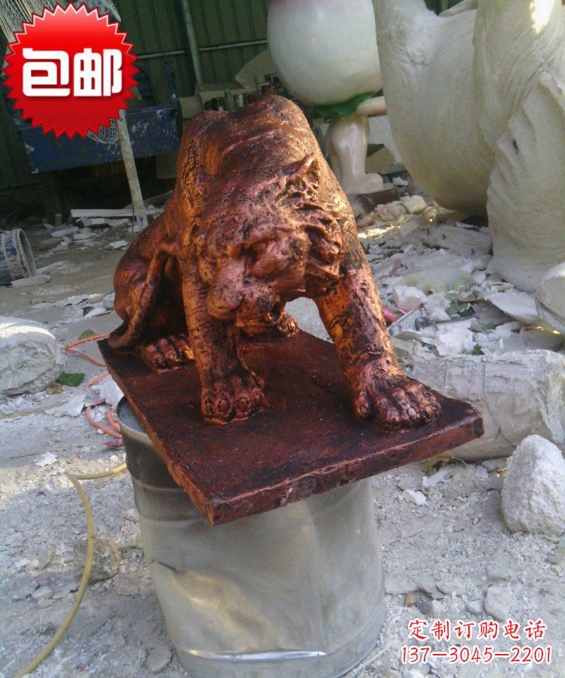 宁夏精美铜雕老虎,让您体验艺术感受