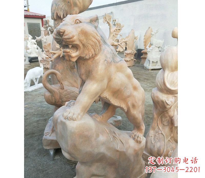 宁夏高端石雕老虎,让你的公园里更加精彩