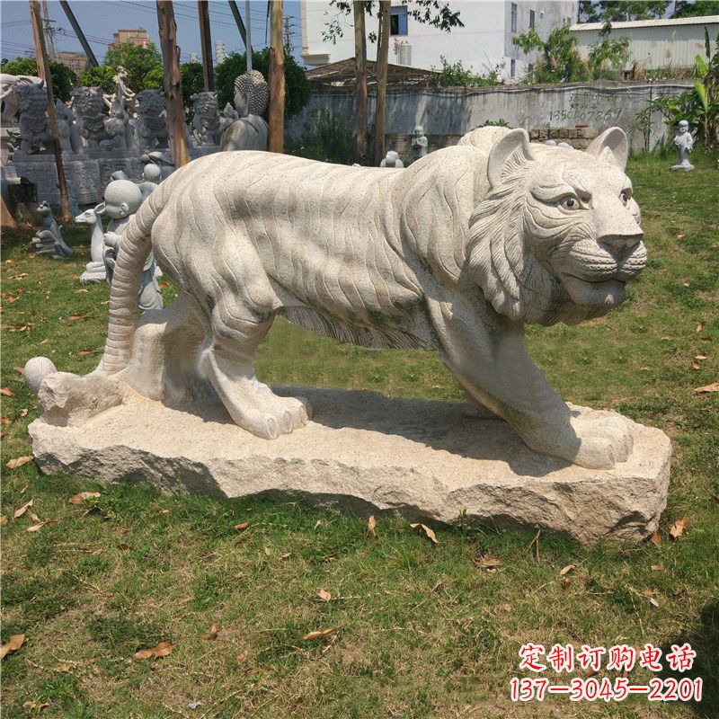 宁夏中领雕塑推出老虎石雕艺术品,这是一种以花…