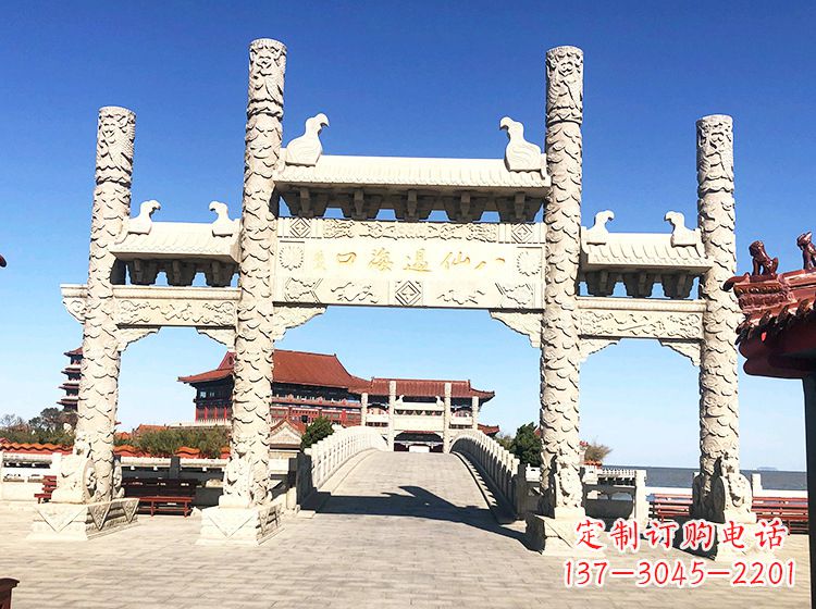 宁夏临夏石雕牌坊—打造国风精美雕塑