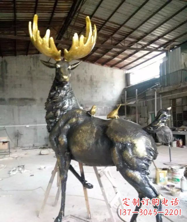 宁夏精美羚羊铜雕,打造您独一无二的家居装饰