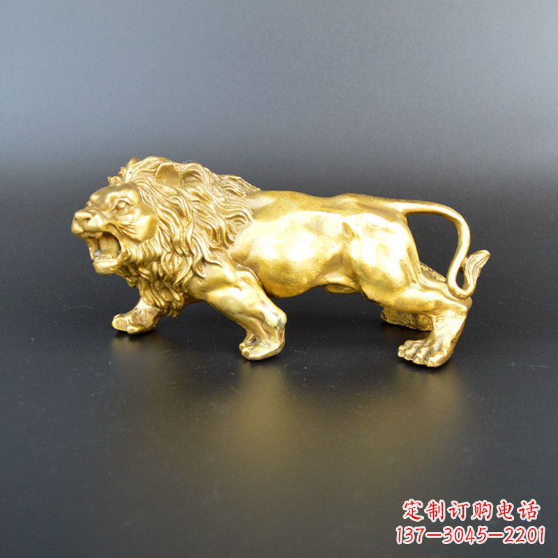 宁夏鎏金西洋狮子雕塑