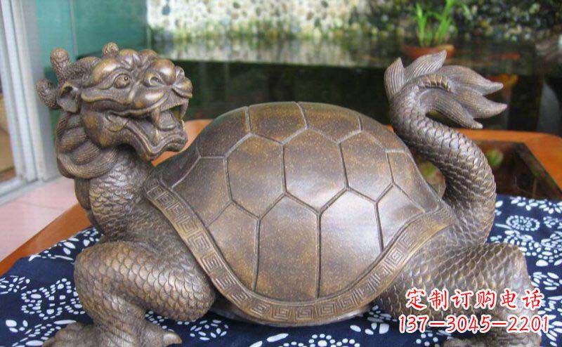宁夏龙龟古代神兽铜雕